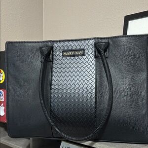 Mary Kay Black Briefcase with Woven Panel